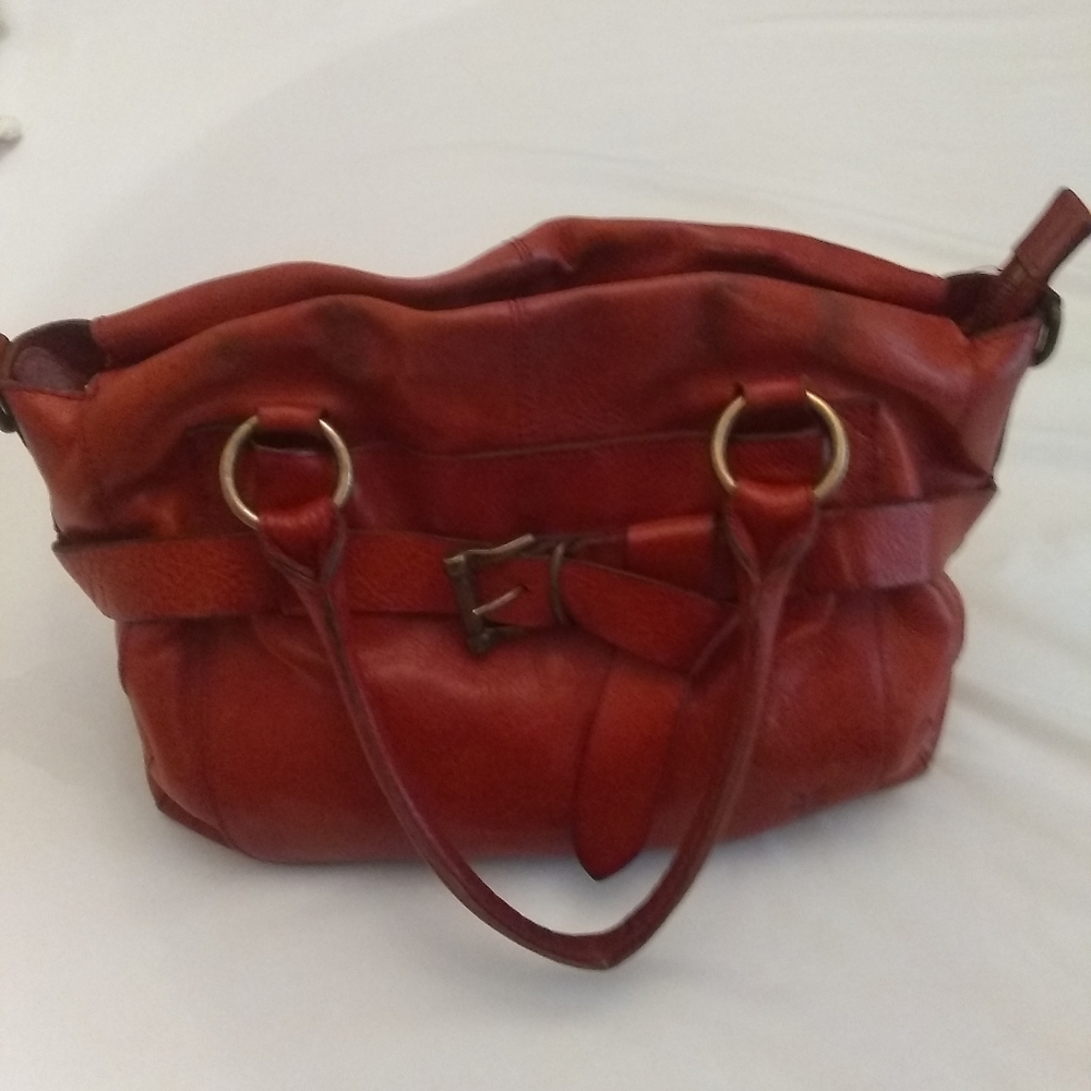 Frye handbag red leather